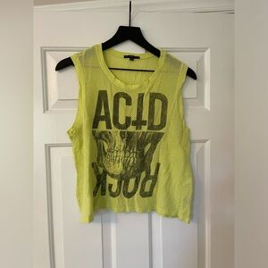 Truly Madly Deeply Acid Rock Mesh Tank